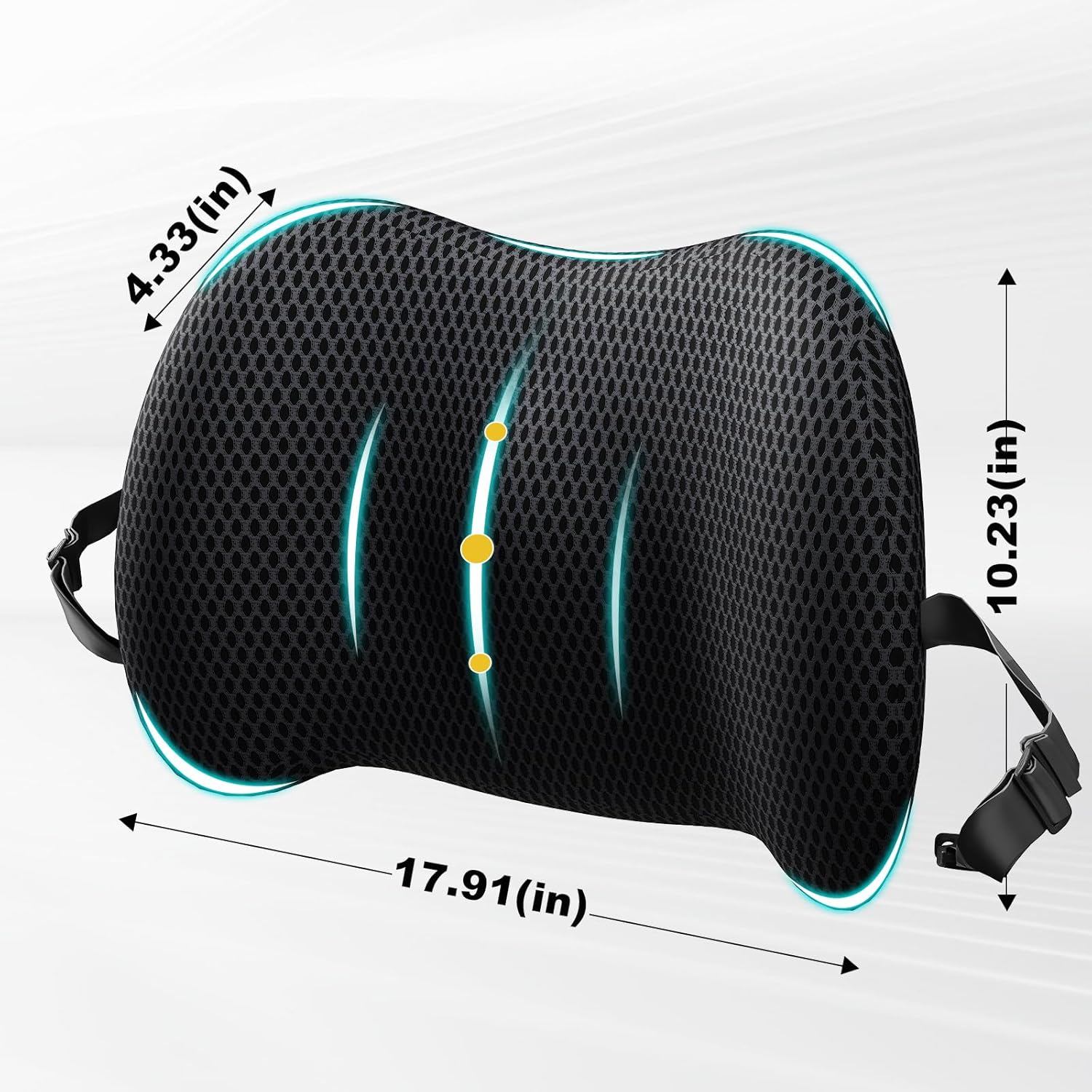인체공학적 요추 지지 베개 (사무실 의자 및 자동차 시 - Posture Corrector Back 리뷰 및 가격